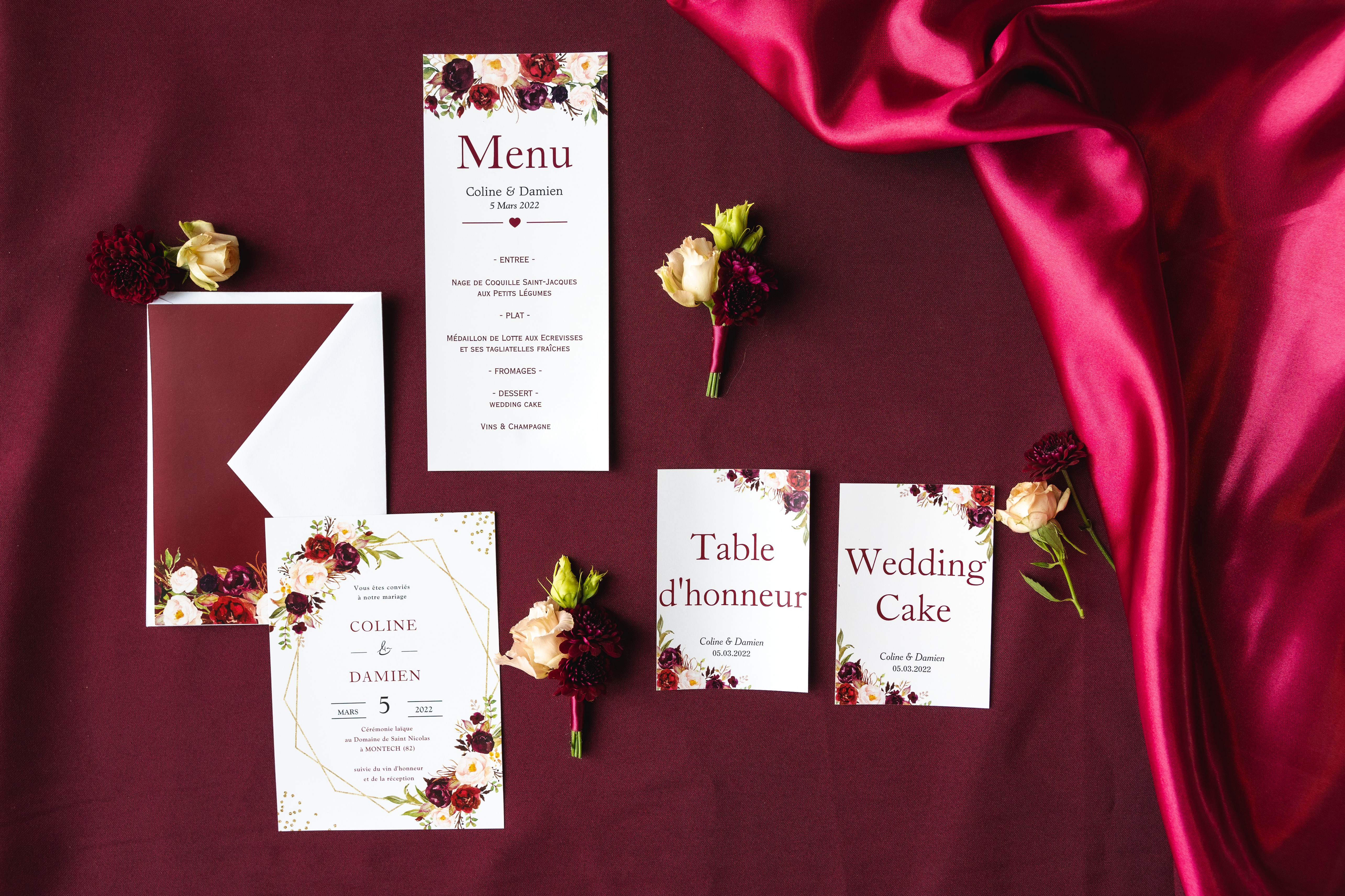 inspiration-mariage-color-block-burgundy