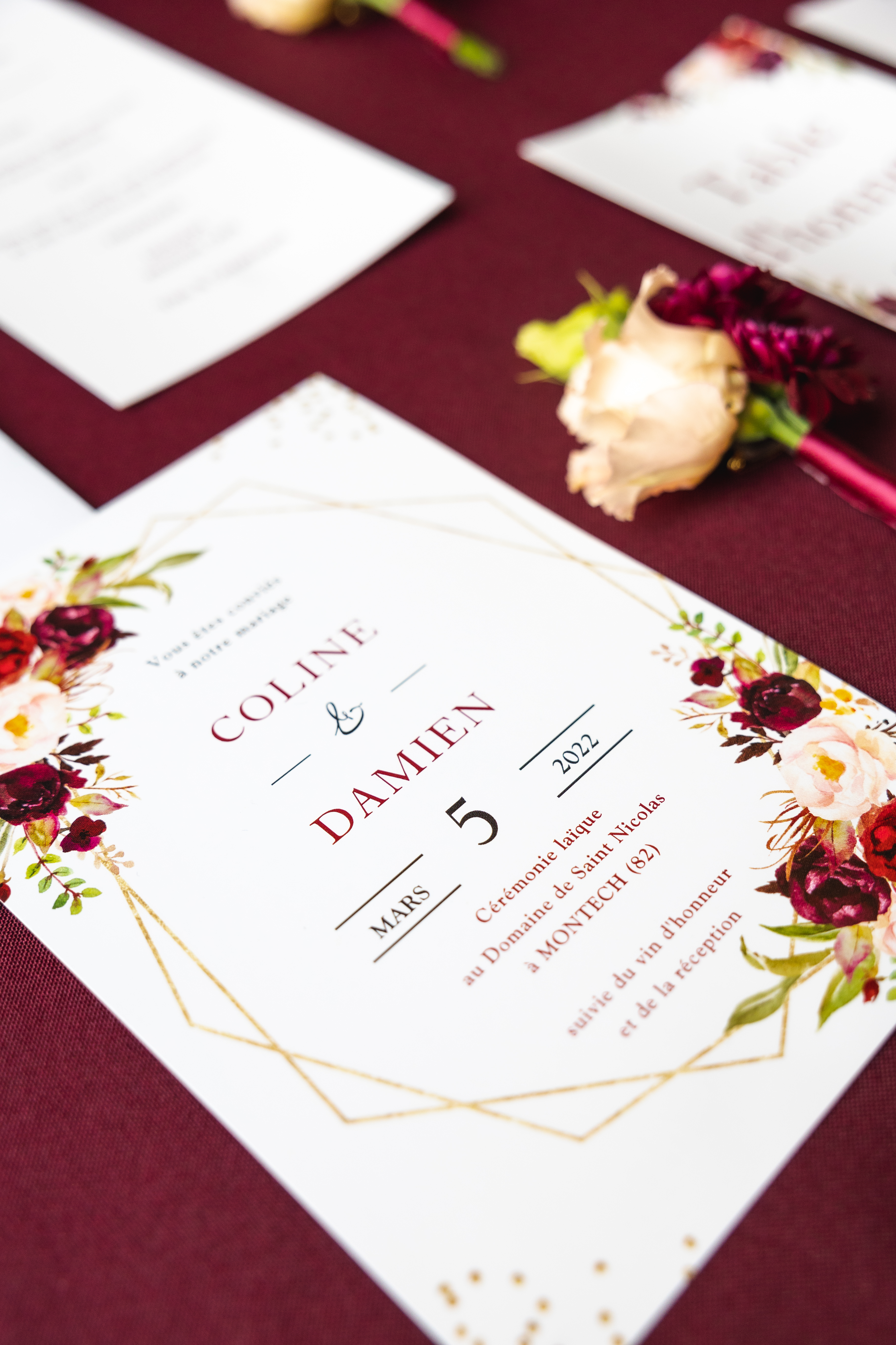 inspiration-mariage-color-block-burgundy